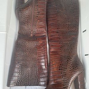 Snakeskin boots from Aldo, never worn